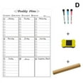 thumbnail image 1 of DEBGFS Erasable Calendar for Fridge Magnetic Whiteboard Calendars Monthly/Weekly Planner Weekly Organizer Daily Notepad  D,d, 1 of 2