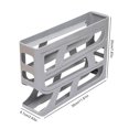 thumbnail image 3 of Estante Rodante para 4 Niveles Gran Capacidad Almacenamiento en Refrigerador (gris), 3 of 3