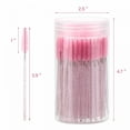 thumbnail image 2 of RAGUPEL 2026 New 200 Pcs Disposable Mascara Wands for Salon,Home,Travel Crystal Eyebrow Spoolies Brush for Eyelash Extensions, Pink Lash Brushes with Container, 2 of 7