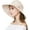 Beige, variant on Comhats Packable Summer Cotton Sun Hat Bucket for Women UV Protection Wide Brim Beach Gardening Travel 54-64CM