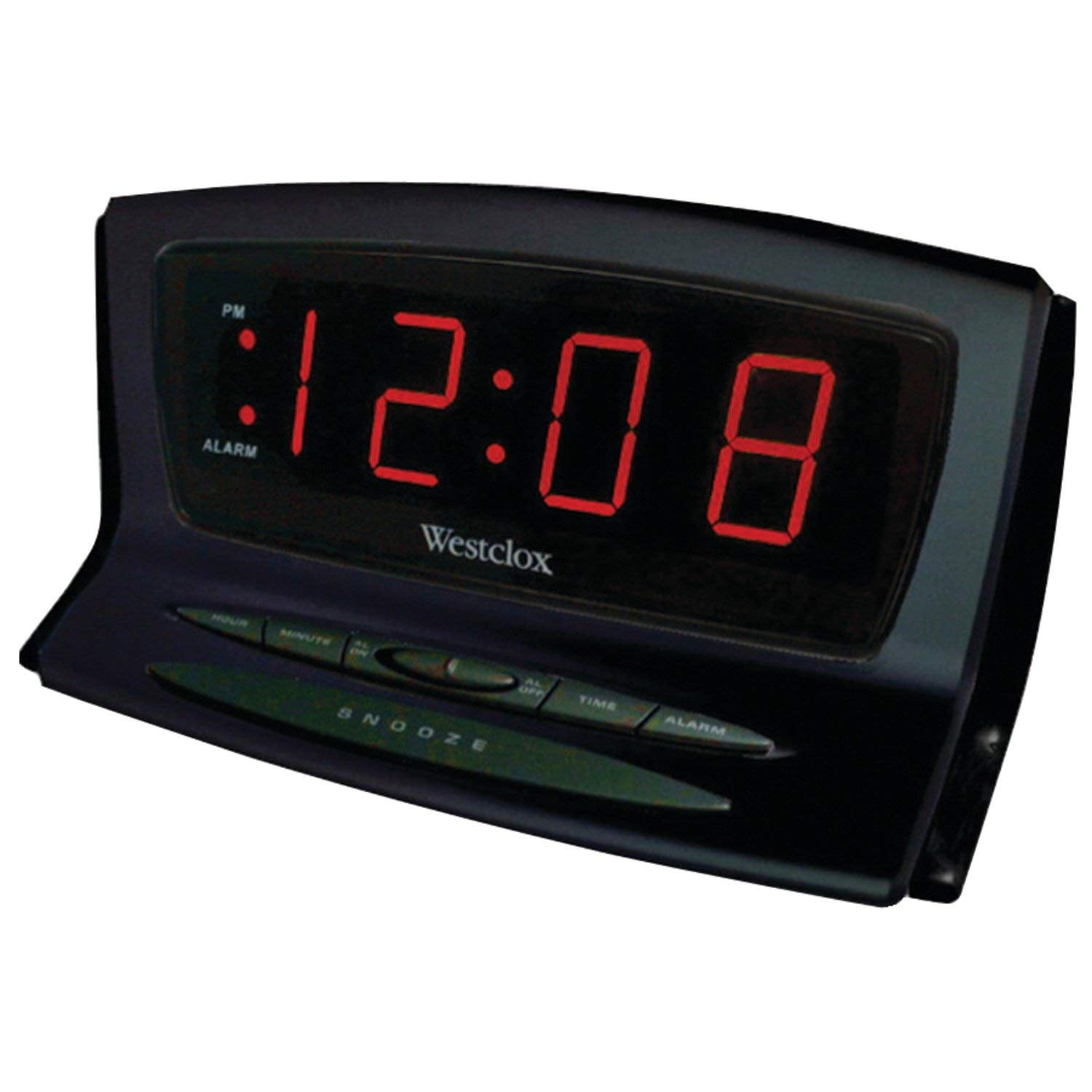 Westclox InstantSet 0.9" Red LED Alarm Clock