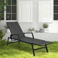 thumbnail image 1 of Gymax Chaise Longue d'Extérieur en Osier pour Patio avec Cadre en Métal et Dossier Réglable, 1 of 10