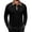 18# Black, variant on Mens Long Sleeve Polo Shirts Fashion Casual Raglan Button Polo Tee Collared Golf Shirt Khaki L