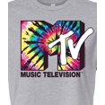 thumbnail image 3 of MTV - Tie Dye Logo - Juniors Cropped Tee, 3 of 5