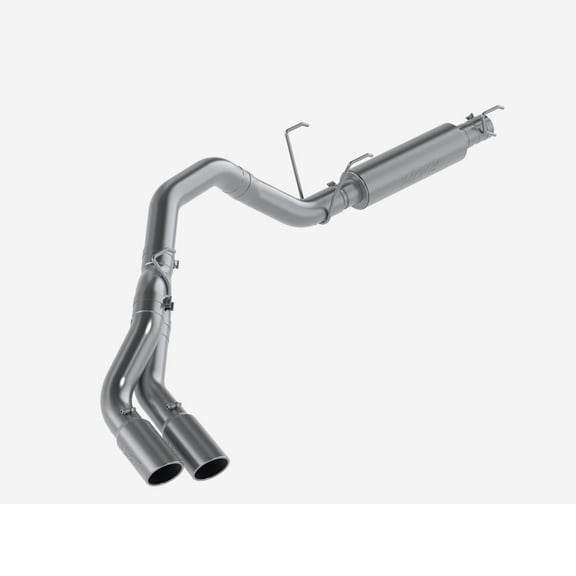 MBRP 14-16 Ram 2500/3500 6.4L 4in AL Single Side Dual Outlet Cat Back Exhaust Fits select: 2021-2023 RAM 2500 TRADESMAN, 2015 RAM 2500 SLT