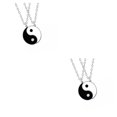 thumbnail image 4 of Jumpingount 1 Pair Adjustable Couple Necklace Lover Best Gift Ornaments Jewelry Classic Pendant Chinese Hanging Birthday Friends Unisex 50cm 2Conjunto, 4 of 6