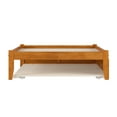thumbnail image 2 of HomeStock Lakeside Living Full Solid Wood Platform Bed with Footboard & Full Trundle in Light Toffee, 2 of 6