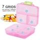 thumbnail image 4 of Pastillero Portátil Organizador, 7 Rejillas, Material pp de Primera, Mini Y Portátil, Caja Multifuncional Para Joyas y Dulces, 4 of 7