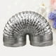 thumbnail image 3 of 1 Pc 2m Thicken Aluminum Foil Duct Hose Flex Air Intake Pipe Ventilation Fan Exhaust Vent Hose for HVAC Ventilation 10mm Diameter (Silver), 3 of 4