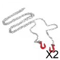 thumbnail image 1 of 2 Cadenas De Remolque Con Gancho De Remolque, Decoración 1/10 Para Coche Axial 1:10 RC, Coche Trepador, 1 of 8