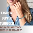 thumbnail image 6 of Wollet Magnetic Copper Bracelets for Women，Turquoise Bracelet for Women+Copper Ring, 6 of 7
