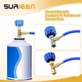 thumbnail image 4 of Tuyau de Charge Réfrigérant R134A R12 R22 avec Kit de Jauge, Tuyau de Recharge AC avec Jauge et Vanne de Perçage BPV31, Vannes de Robinet de Canette R134A, Raccord Rapide R134A, 4 of 5