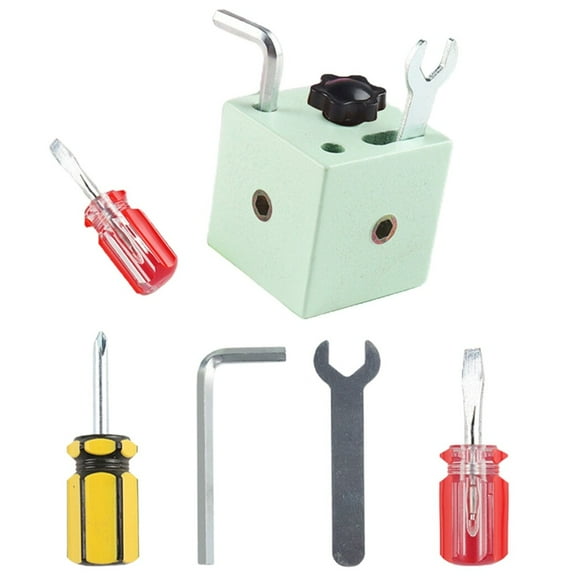 Wooden Screw Driver Toy: Square Portable Educational Toy Learning Toy for Kids