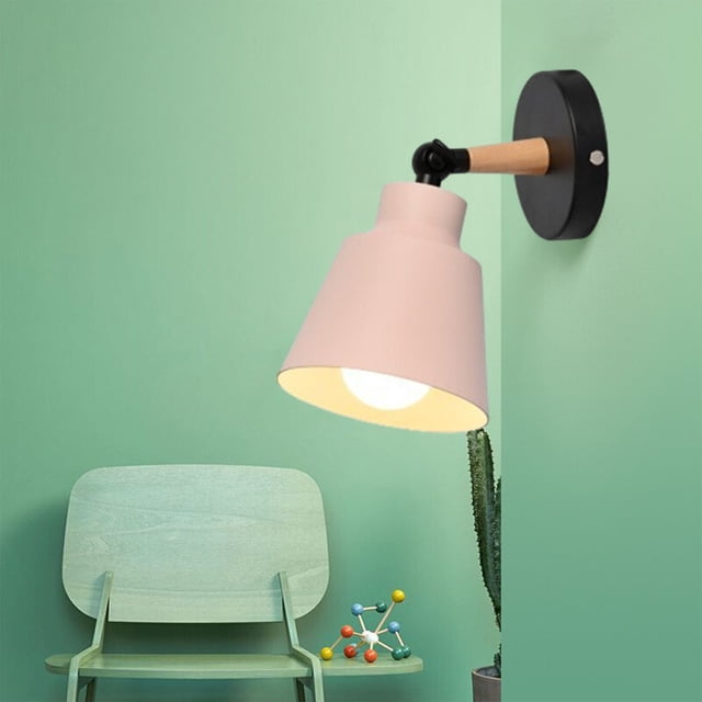 Clearance! 9 In Wall Lamp Black Wall-mounted Bedside Table Iron Art Plain Aisle Wall Lamp Suitable For Bedroom Bedside Aisle Study (light Source Not Included) Browsing History Clearance Item #03