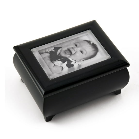 3" X 2" Wallet Size Matte Black Photo Frame Music Box With New Pop-Out Lens System - Can't Take My Eyes Off You