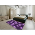 thumbnail image 5 of Ahgly Company Machine Washable Indoor Rectangle Transitional Dark Purple Area Rugs, 2' x 3', 5 of 7