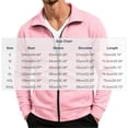 thumbnail image 3 of XRoczxe Men's Full Zip Up Track Jacket, Stand Collar Solid Color Sweatshirt, Casual Long Sleeve Lightweight Coat with Pockets for Spring Fall Daily Wear, 3 of 7