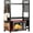3 Tier-Black, variant on Microwave Stand, 3-Tier Expandable(17.4"- 27.4") Heavy Duty Adjustable Shelf Microwave Oven Rack, Kitchen Countertop Organizer and Storage with 9 Hooks & Cutting Board Holder, Holds up 180 lbs, Black