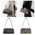thumbnail image 2 of Women Bag Retro Armpit Bag Handbag Purse Travel Shopping Bag Fashion Underarm Bag Leopard Print Shoulder Bag brown, 2 of 4