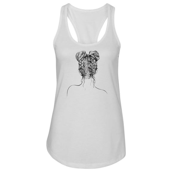 Hair Bun And Braids Tank Women -Image by Shutterstock, Female Small