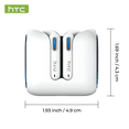 thumbnail image 4 of HTC NE49 Wireless Bluetooth Earbuds,In-Ear Headphones,IPX5 Waterproof, Short Handle Design, for Work, Sports and Offical,TWS Earphones,Black, 4 of 18