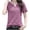 Purple, variant on Bovxnpu Short Sleeve Tee Shirts Summer Dressy Casual Blouses V Neck Loose Pullover T Shirt Soft Summer Tops (Women's or Women's Plus)