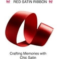 thumbnail image 3 of FabricLA | Satin Ribbon | Red Ribbon 3/8" Wide x 100 Yards | Single Face Satin Ribbon | Liston Rojo | Polyester Fabric Ribbon for Bows Bouquet, Gift Wrapping, Floral Arrangement, 3 of 8