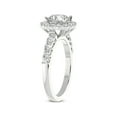 thumbnail image 4 of Heart Shape 4 Carat IGI Certified Lab Grown Diamond Ring | 14K White Gold | Vionna Round Halo Lab Diamond Engagement Ring | FG-VS1-VS2 Quality Friendly Diamonds, 4 of 5