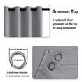 thumbnail image 5 of DWCN Blackout Curtains for Bedroom with Tiebacks - Room Darkening Privacy Grommet Top Window Curtains for Living Room, 52 x 63 inch Length, Sliver Grey, Set of 2 Panels, 5 of 7
