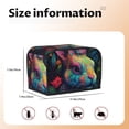 thumbnail image 5 of Sikiie Colorful Patterned Rabbit Toaster Covers 2 Slice Dustproof Toaster Cover Bread Machine Cover, Dustproof Cover - 11.4" x 7.5" x 7.9", 5 of 7