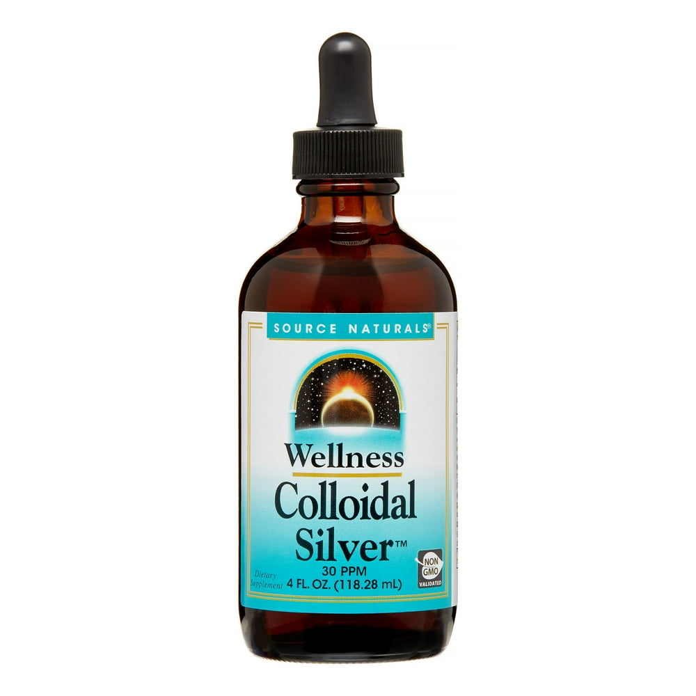 Source Naturals Wellness Colloidal Silver 30 ppm 4 fl oz Walmart