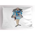 thumbnail image 1 of Renaissance Pillow Sham, Rococo Style Old Fashioned Aristocrat Royal Man Kitsch Baroque Costume Design, Decorative Standard Queen Size Printed Pillowcase, 30 X 20 Inches, Multicolor, by Ambesonne, 1 of 2