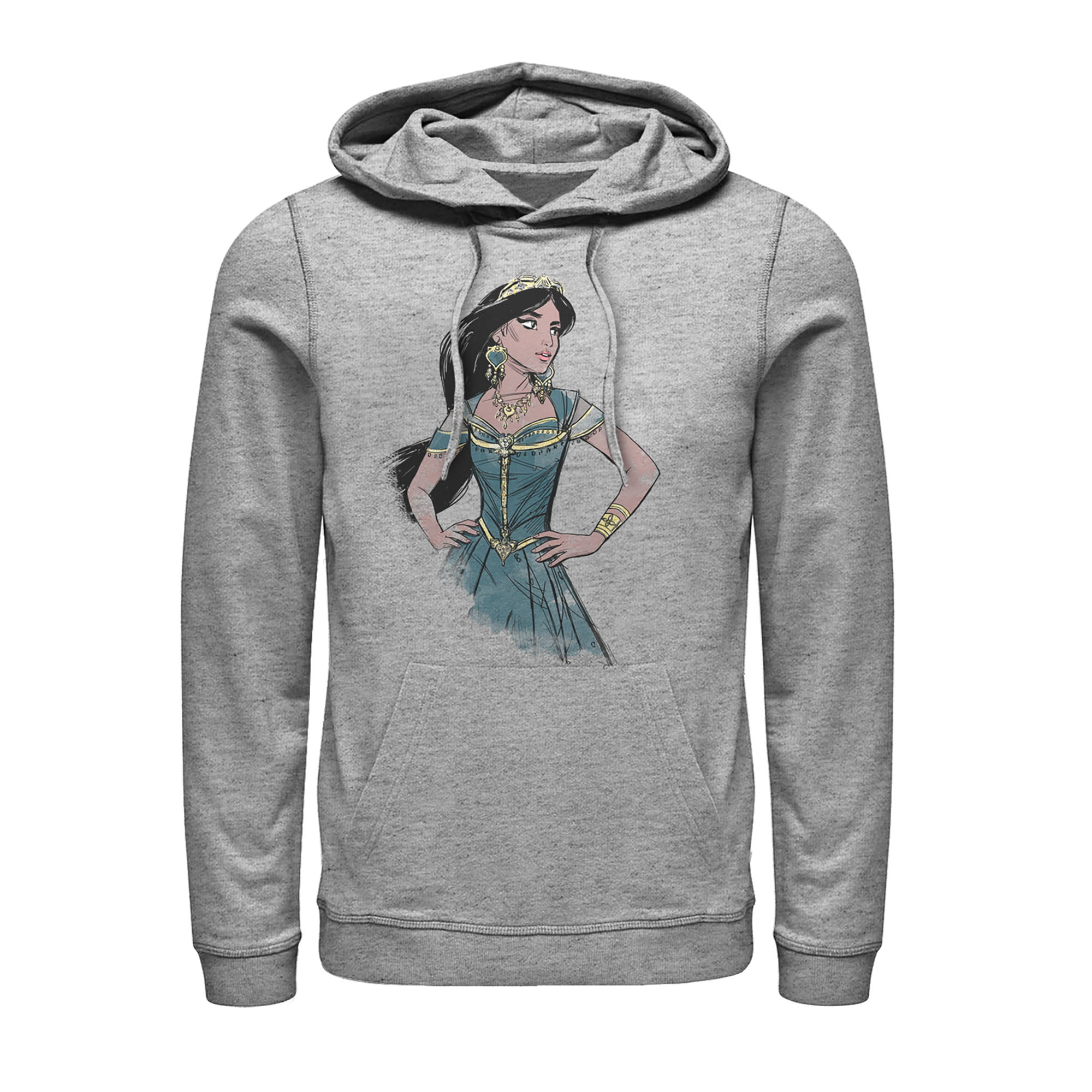 Disney Aladdin Live Action Jasmine Face Portrait Sketch Sweatshirt