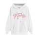 thumbnail image 1 of Fuera Del Hombro Manga Larga Tops para las Mujeres Impreso Sudadera con Capucha Cuello Redondo Sudadera Casual, Invierno Cálido Top para el Club de Trabajo Y el Uso Diario, 1 of 8