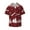 Christmas Tree Buffalo Plaid, variant on Naloa Christmas Tree Buffalo Plaid Men's Loose Fit Cuban Collar Short-Sleeve Shirt with Button-down and Chest Pocket for Everyday Wear Outings - Small