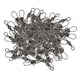 thumbnail image 1 of pieza de 100 Barriles Giratorios con Conector a de Seguridad Anillos de Metal Pin de Pesca, 1 of 7