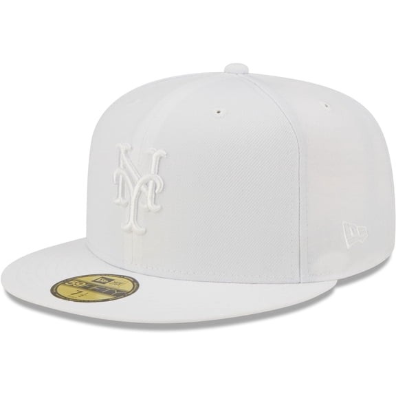 Men's New Era New York Mets White on White 59FIFTY Fitted Hat