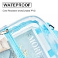 thumbnail image 7 of Genreen Stadium Approved Clear Mini Backpack 11.5H x 5W x 9.5L Cold-Resistant Transparent PVC Backpack with Work, Security Travel & Stadium (Sky Blue), 7 of 7