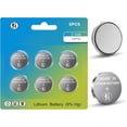 thumbnail image 1 of CR2450 Battery, 3V Lithium Battery 6 Count Pack, CR 2450 3 Volt Button Coin Cell Battery Replacement for Car Key Fobs, Watches, Garage Door Openers, Remote Controls, Thermometers, 1 of 7