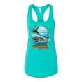 thumbnail image 2 of Tarpon Extreme Ladies Racerback Tank Top, Tahiti Blue, Large, 2 of 3