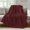 Oxblood Red, variant on Deep Maroon Fleece Throw Blanket for Couch, Farmhouse Luxury Solid Modern Art Microfiber Flannel Blanket for All Season, Lightweight Fuzzy Plush Throw Blankets for Gifts, Office, 40"x50"