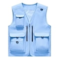 thumbnail image 1 of Chaqueta de Hombres Casual Delgado Multi-Bolsillo Seco Rápido Suelto Montaña Al Aire Libre Abrigo Deportivo, Chaqueta Traje para Hombres, 1 of 3