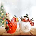 thumbnail image 3 of Toystoory 2 piezas de decoraciones festivas, adornos navideños de Papá Noel para celebraciones alegres, regalos de resina bonitos Kits de decoración para fiestas, 3 of 6