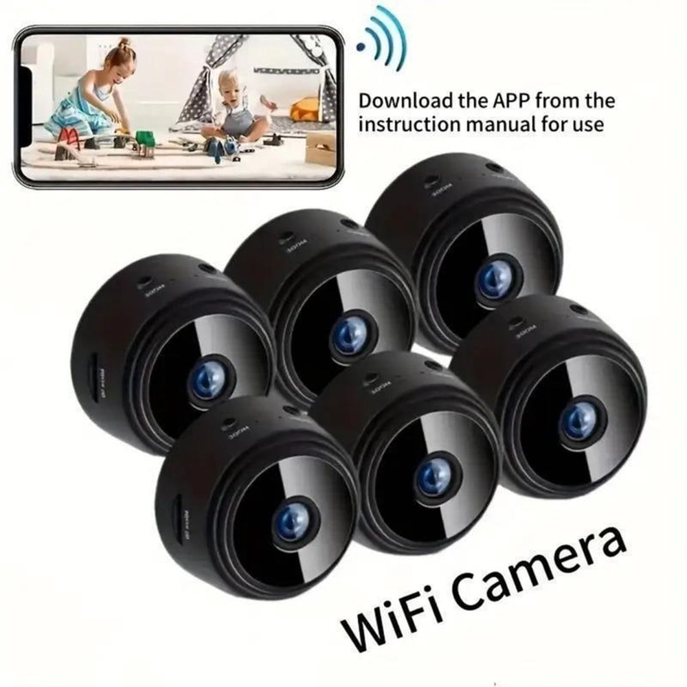 Ultra Compact 1080P WiFi Security Camera 2.4GHz Wireless Nanny Cam for Home, Pet & Baby Monitoring with Night Vision, Motion Detection, 128GB SD Support & Remote Viewing (5)