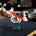 thumbnail image 1 of Decoración de carpa, adorno de la , regalo creativo, estatua de Feng Shui, estatua de carpa de riqueza para puerta de gabinete del hogar Estilo A, 1 of 8