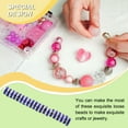 thumbnail image 4 of Linyer 50 Pieces Rhinestone Rondelle Handmade Spacer Beads Jewelry Crystal Multi-colors Loose Bead Earring Necklace Accessories Dark Blue 8MM50 Pieces, 4 of 4