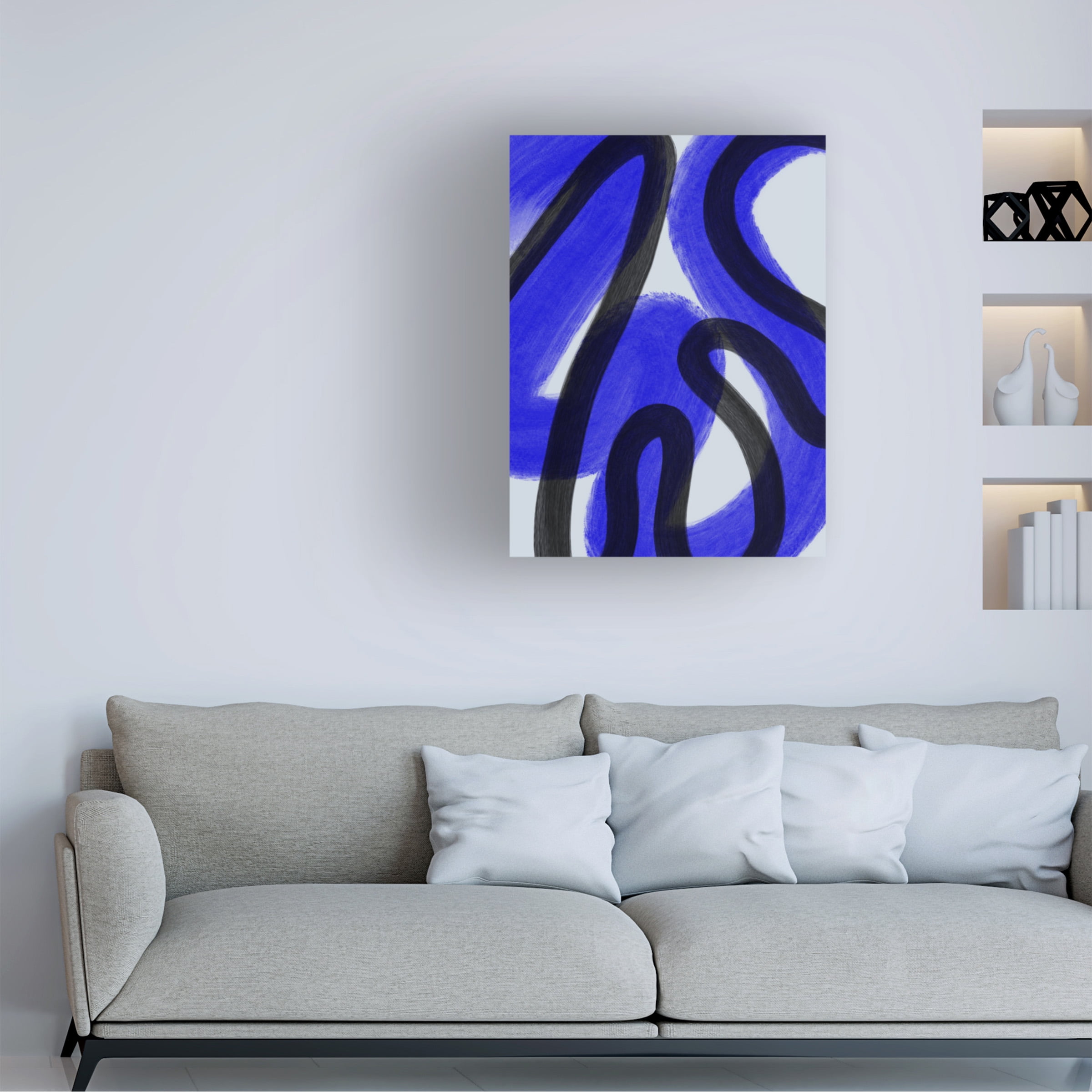 Yopie Studio 'Cobalt I' Canvas Art