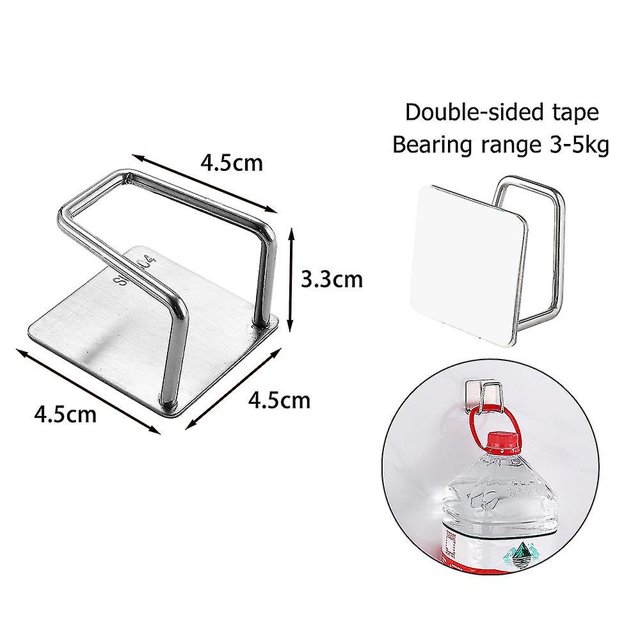 Soporte para esponjas de cocina, esponjas autoadhesivas para fregadero, estante de secado de drenaje de acero inoxidable ShuxiuWang 8390614267237