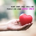 thumbnail image 6 of Heart Stress Balls - Valentines Day Red Hearts 3" Smile Face Squeeze Stress, 6 of 11
