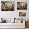 thumbnail image 4 of Designart "Morning Dance Blue Dandelion II" Floral Print on Natural Pine Wood, 4 of 5